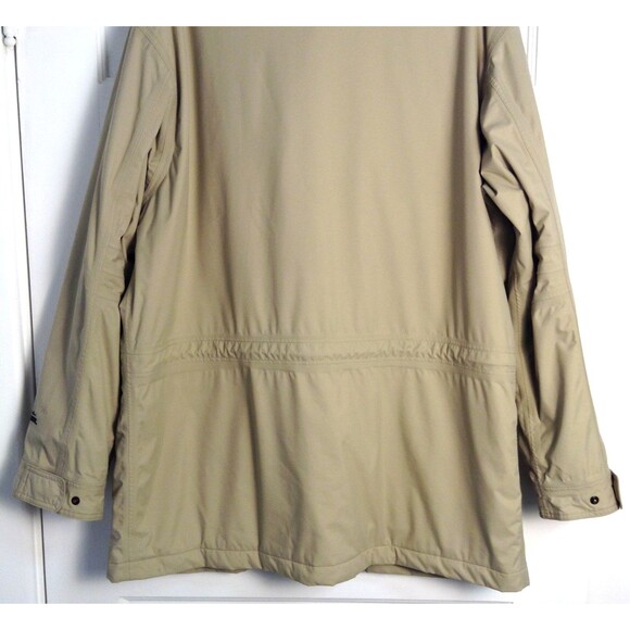 Eddie Bauer Weatheredge Jacket Men L Khaki Thinsulate Nylon Zip Cargo Barn Chore - Picture 6 of 9